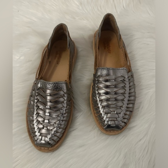 Macarena Collection Handmade Oxford Huarache Sandals –Mexican Leather Style Flat - Picture 2 of 7